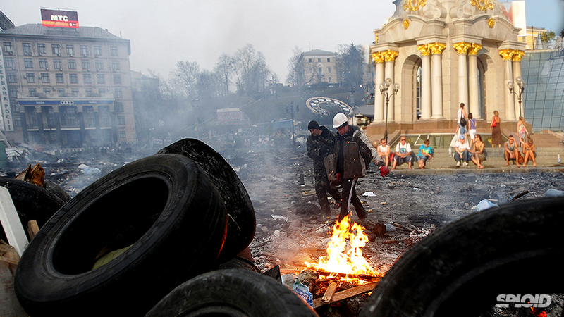 Illustration for article titled La devastación en Ucrania, antes y después de las protestas